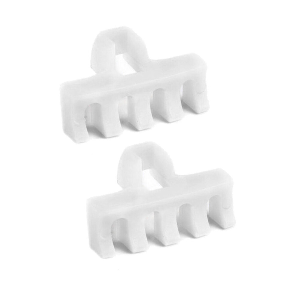 (White) 2 Pcs Plastic Badminton Racket Stringing Machine Tool Racquet Load Spreader-image-OPC-PDNMRZ5-NEW