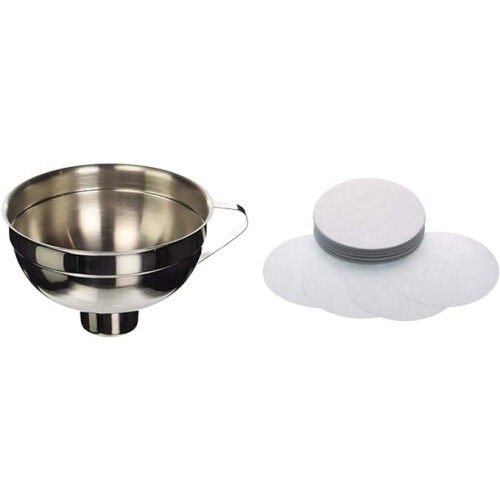 KitchenCraft Home Made Jam Funnel Traditional Stainless Steel 14.5 cm