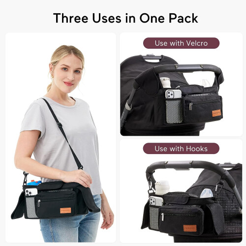 Stroller hanging bag trolley storage basket storage artifact 1
