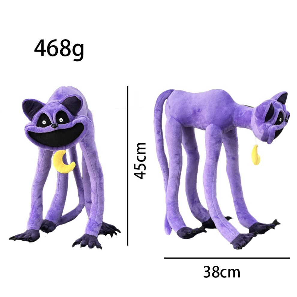 (Long Legged Horror Cat) Smiling Critters Rabbit Cats Nap Plush Doll Toys Furry Monster Collection Doll