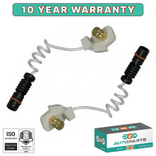 PAIR OF FRONT WARNING CONTACT BRAKE PAD WEAR