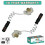 PAIR OF FRONT WARNING CONTACT BRAKE PAD WEAR 1