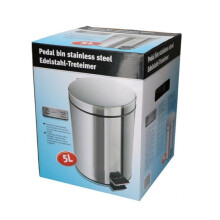 Stainless Steel 5L Pedal Bin Waste Dustbin Rubbish Bathroom Kitchen