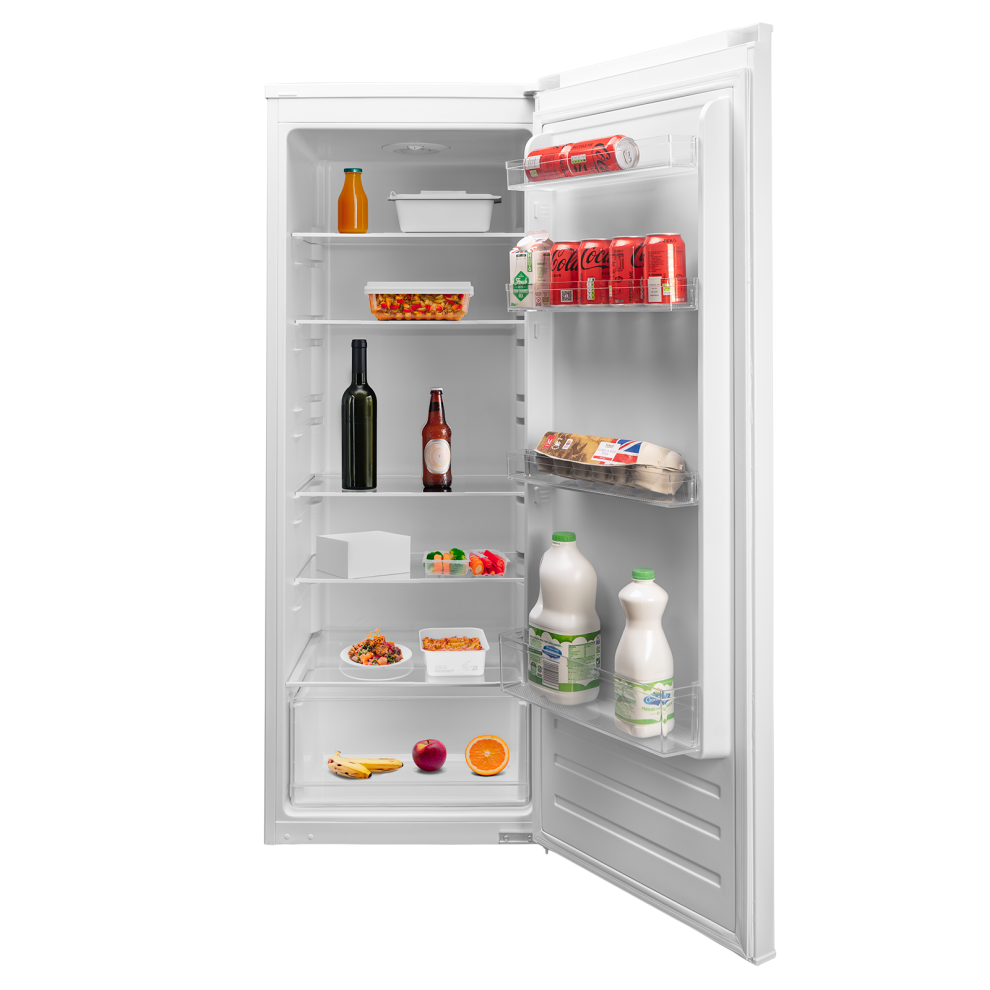 SIA Freestanding White Tall Larder Fridge Single Door 160L SLF144WH