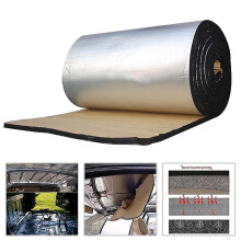 50cmx20cm-10mm Aluminum Car Hood Mat Engine Firewall Heat Mat Sound Insulation Noise Proof