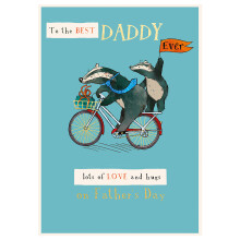 The Best Daddy Ever Wilderness Adventure Father's Day Card Cute Greeting Card
