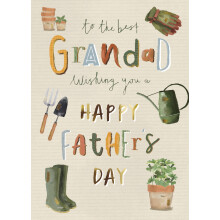 The Best Grandad Gardener Grandad Father's Day Card Contemporary Greeting Card