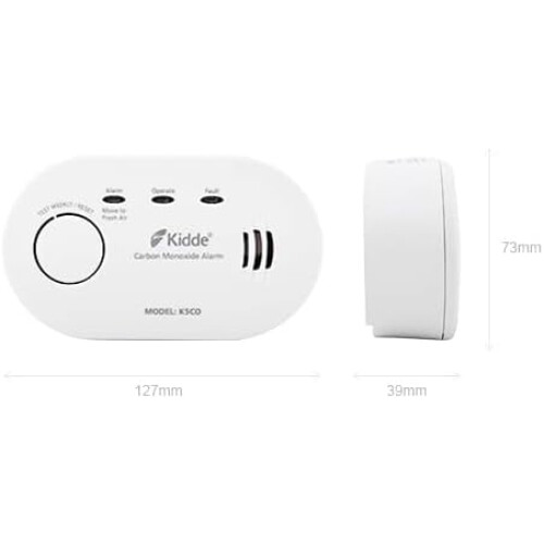 KIDDE Kidde 5CO Battery Powered Carbon Monoxide Alarm 10 Year Life 1