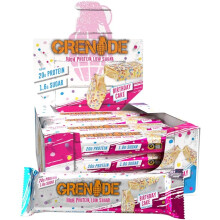 Grenade High Protein, Low Sugar Bar - Birthday Cake, 12 x 60 g