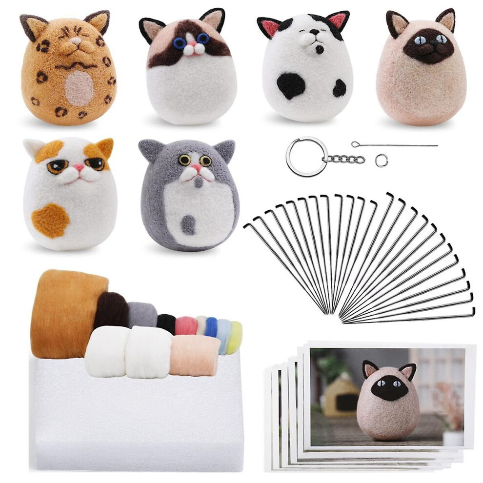 Needle Felting Kit Wool Felting Kit Craft Kit Needle Felting Supplies With Felting Needles,felting