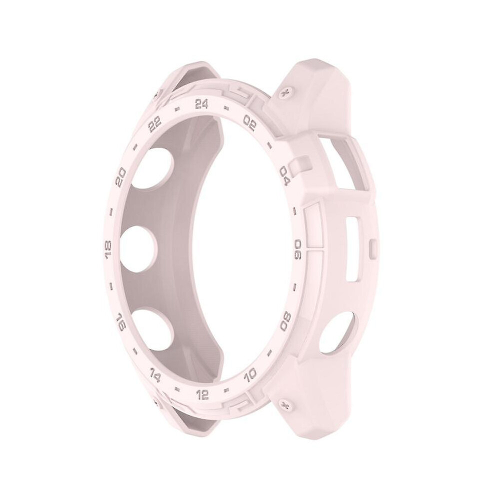 (Pink) Protector Case For Garmin Fenix 7X Armor Case Smart Watch Tpu Cover Silicone Bumper Pink 9152336123463