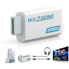 2023,wii to Hdmi Adapter, Wii to Hdmi Converter Connector Supports All Wii Display Modes - Refurbished