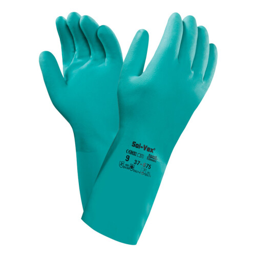 ANSELL SOLVEX 37-675 GLOVE GREEN L