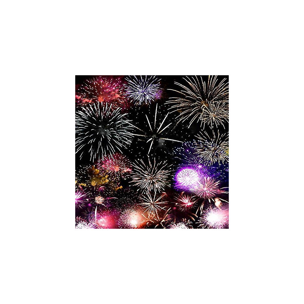 Fabric 150X220 Cm Happy New Year Fireworks Party Wedding Wall Party Background 9152336129083