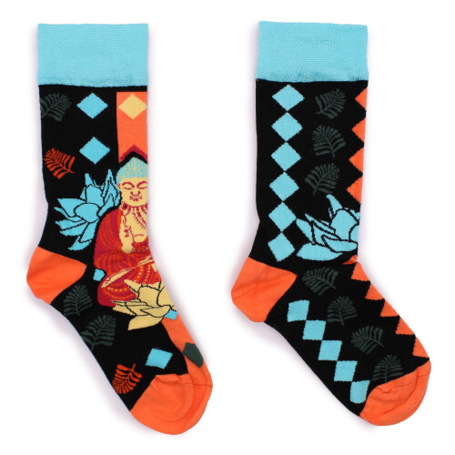 (Blue Buddha) Hop Hare Bamboo Socks (9 Designs S - M)