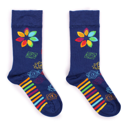 (Rainbow Chakra) Hop Hare Bamboo Socks (9 Designs S - M)