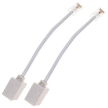 2pcs Rj11 To Rj45 Adapter Telephone To Ethernet Adapter Phone To Ethernet Cable