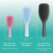 Tangle Teezer The Ultimate Detangler Hairbrush  All Hair Types Reduces Breakage Eliminates Knots Comfortable Handle Lilac Cloud Blue