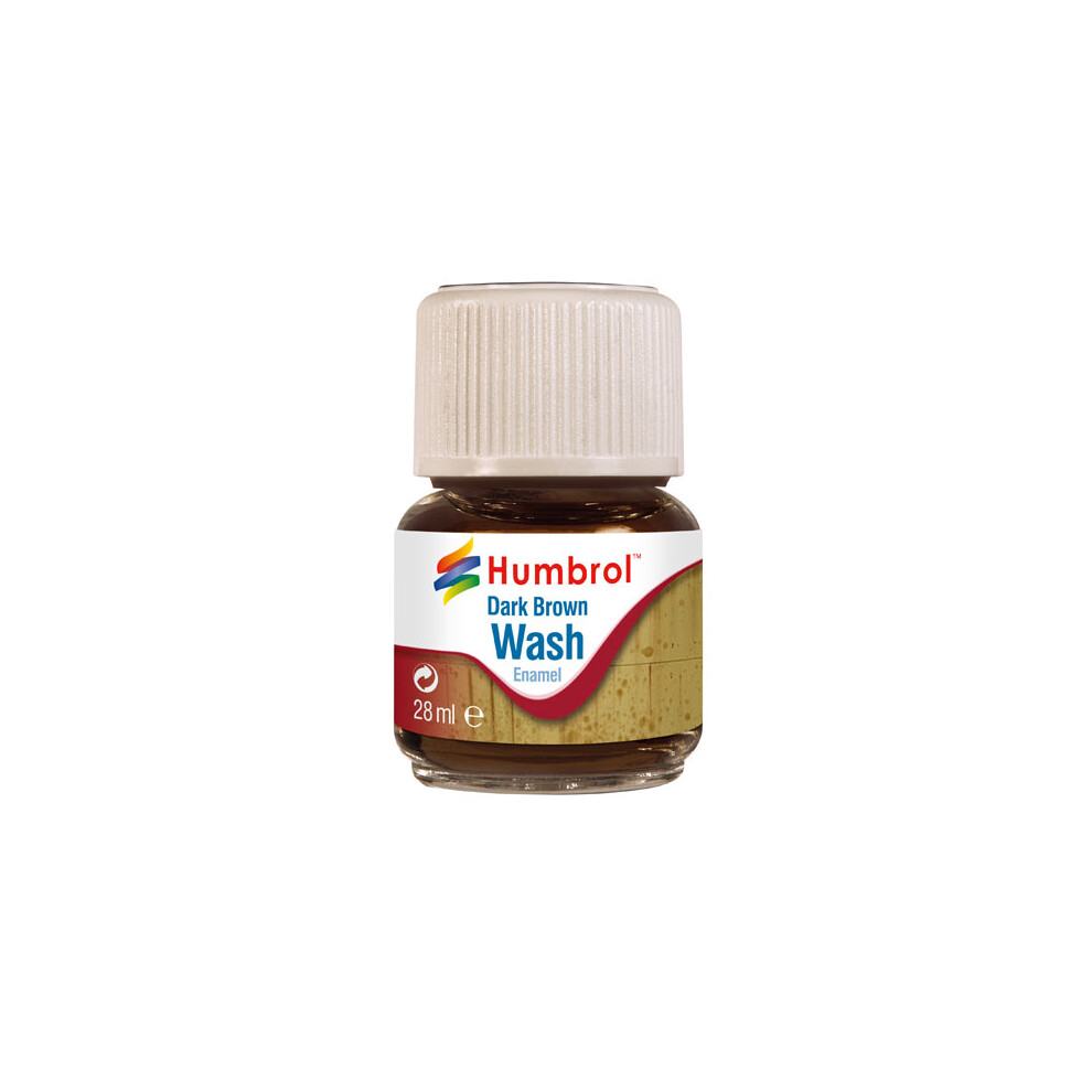 HUMBROL AV0205 Enamel Wash Dark Brown 28ml