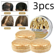 3x Organic Ginger Hair Regrowth Shampoo Bar Promotes Hair Growth 2023 Upgrade