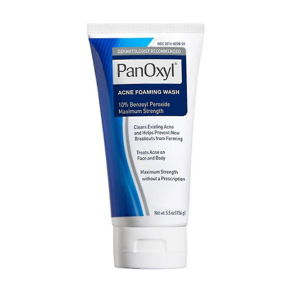Panoxyl Facial Cleanser Acne Foaming Wash Benzoyl Peroxide 10% Maximum Strength Antimicrobial [Ege]