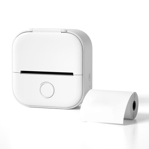Refurbished (White) Mini Pocket Printer Portable Bluetooth-compatible Thermal Printer Inkless Sticker Printer 2