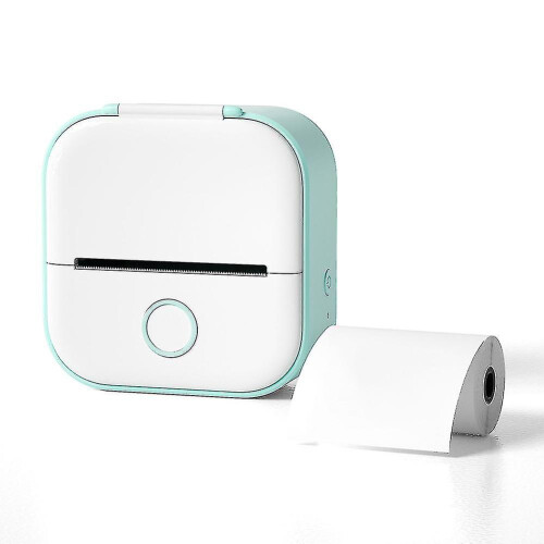 Refurbished (Green) Mini Pocket Printer Portable Bluetooth-compatible Thermal Printer Inkless Sticker Printer