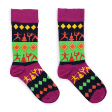(Yoga Poses) Hop Hare Bamboo Socks - (7 Designs S - M)