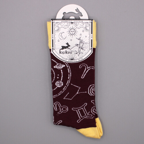 (Zodiac) Hop Hare Bamboo Socks - (7 Designs S - M) 2