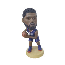 Basketball Star Paul George Doll Shake Head Action Figure Car Deco Gift Doll 12cm