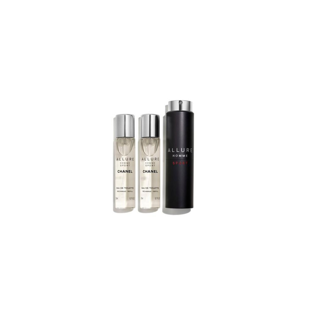 Chanel Allure Homme Sport 3 X 0.68 Eau De Toilette Set