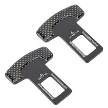 2 In 1 Car Carbon Fibre Safety Seat Belt Buckle Clip