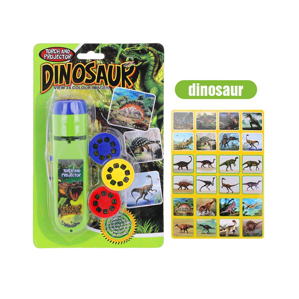 (Dinosaur(24patterns)) Educational Toys for Kids Torch Projector Girls Boys Xmas Gift 3 to 12 Years Old