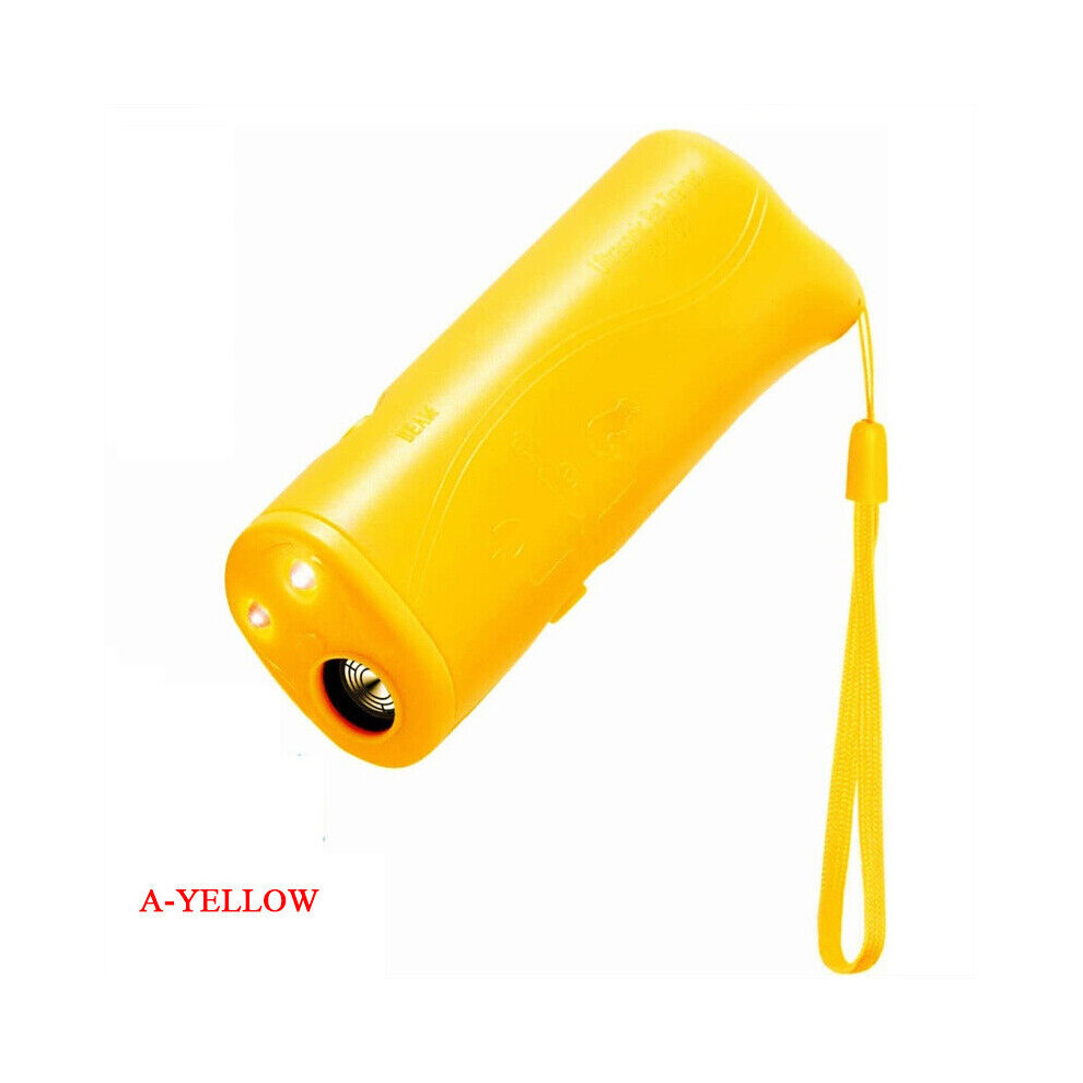 Xylfly (A?Yellow?) Led Pet Dog Anti Barking Stop Bark Training Repeller Control Device Ultrasonic Yellow