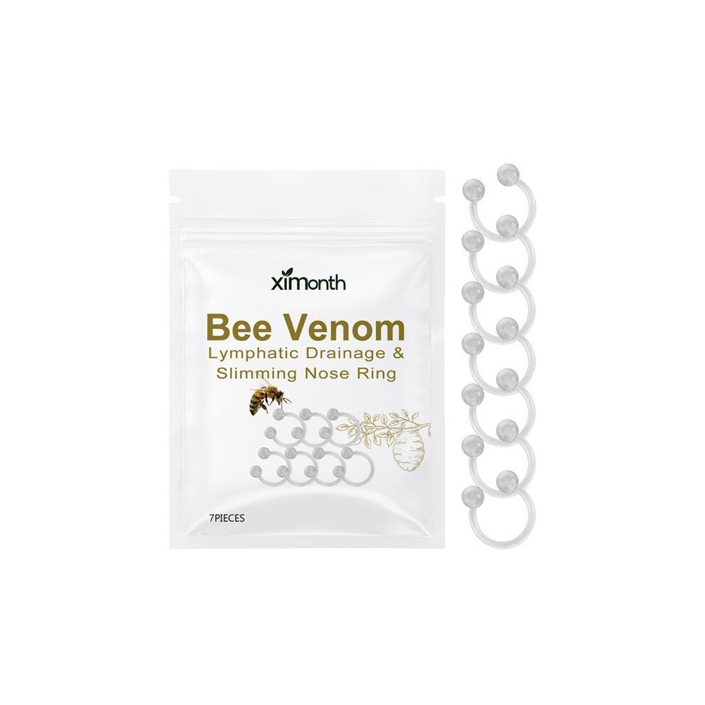 (7pieces/bag) Bee Venom Lymphatic Drainage Nose Ring, Bee Venom Lymphatic Drainage & Slimming