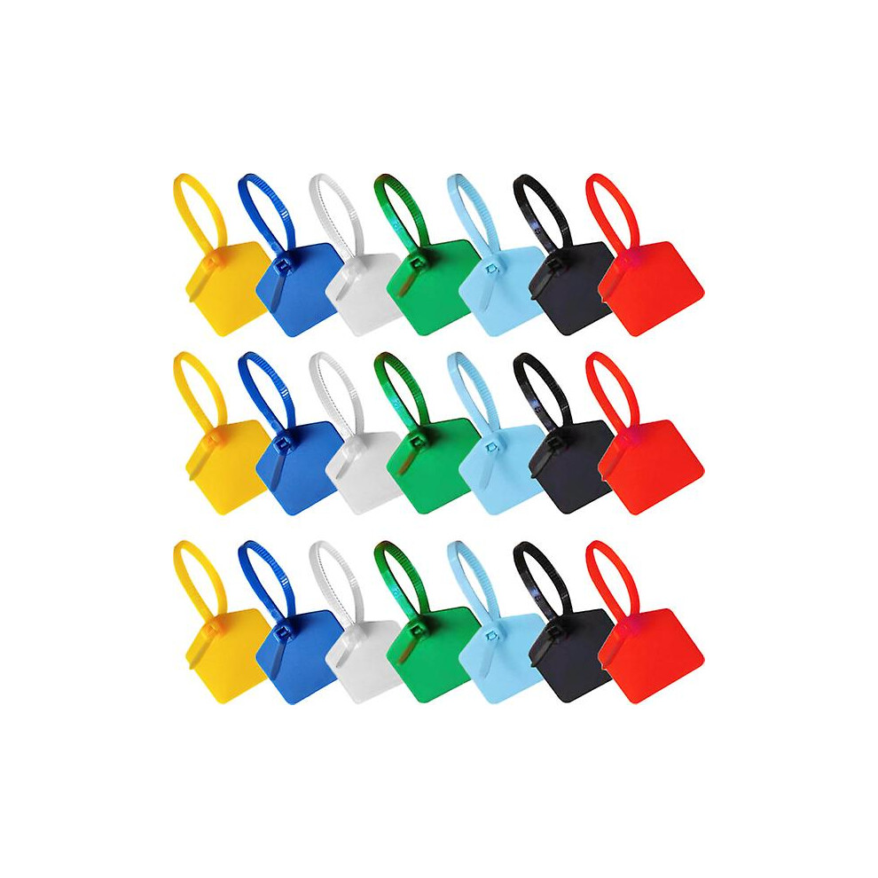120Pcs Label Cables Tags Marker Ties Labeling Tags Wire Zip Ties With Marking Label 9152336182477