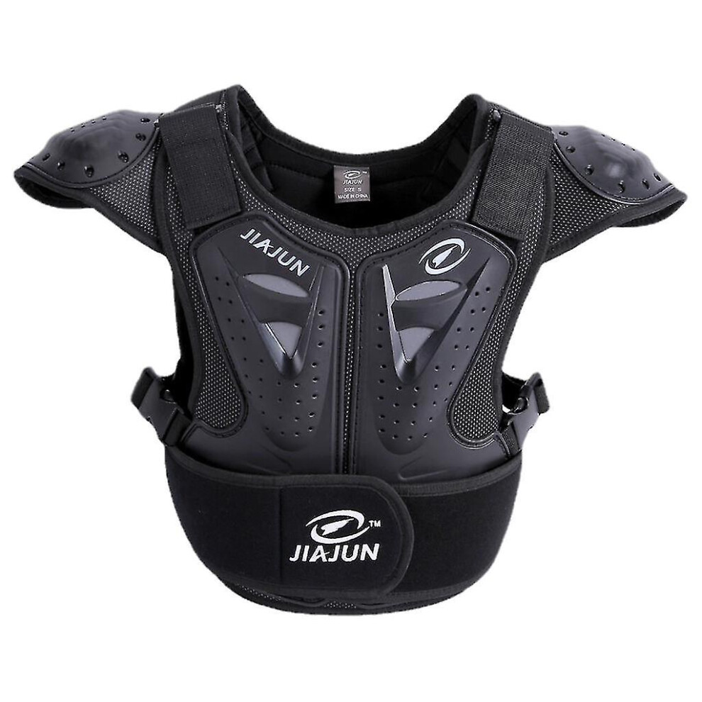 Children Body Armored Motocross Off Road Vest Chest Spine Protector M Black 9152336182484