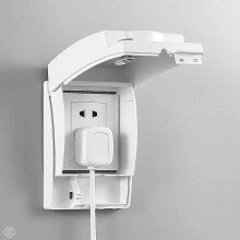 (White-High) Socket Protection Cover Children's Anti-electric Shock Baby Safety Anti-children Pull The Plug