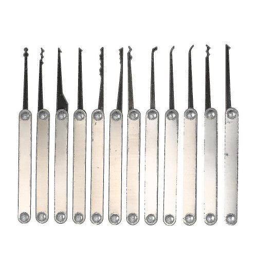 Transparent 15pcs Lock Picking Set Kit Tool With Transparent Practice Training Padlock Lock For Lock 1