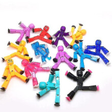 10 Pcs Random Color Stikbot Screen Animation Toys Shed Dolls With Sucker Toys