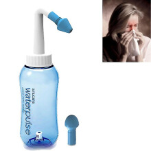 300ml Nasal Wash, Neti Pot Pouch Sinus Cleaner Bottle Nose Rinse Wash Pot Saline