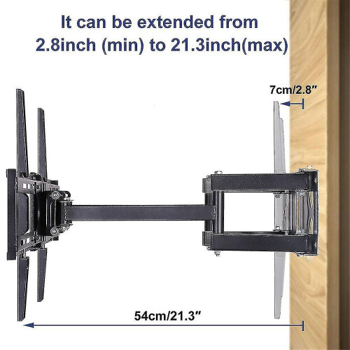 32-65" Extendable Tv Mount Wall Bracket For Most Corner Wall Angle 2