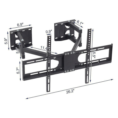 32-65" Extendable Tv Mount Wall Bracket For Most Corner Wall Angle 1