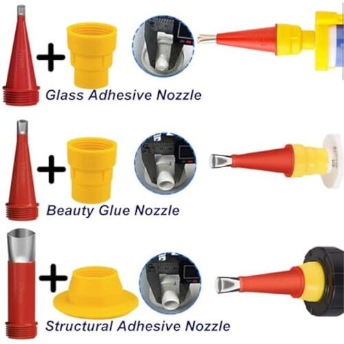 32pcs Caulking Finisher Kit Include 18pcs Caulking Nozzle Tips, Caulking Tool Kit,10 Connect Base A 2