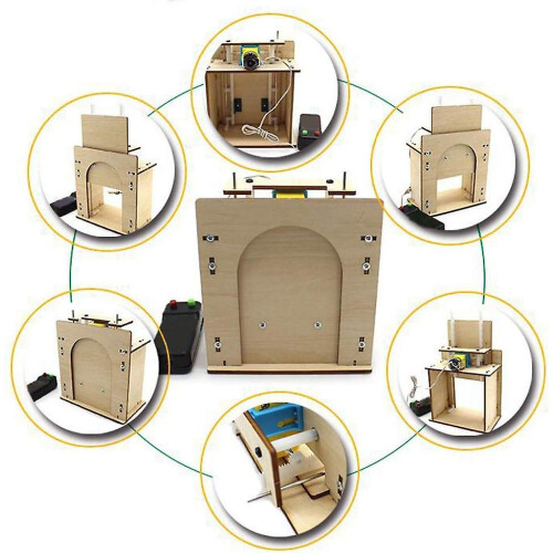 3d Elevator Door, Diy Elevator Door Kit Science Educational Develop Toy Assembly For Children 1
