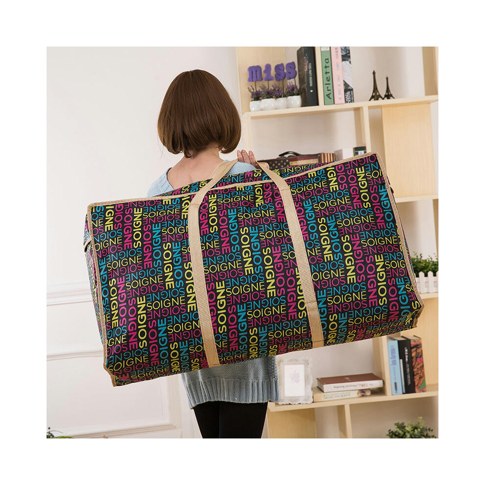 (Gel 65*45*25) Cross -Border Oxford's Cotton Plectal Luggage Bag Large Storage Clothes Moving Bag Large -Capacity Travel Luggage Bag-image-OPC-PDNQCYR-NEW