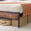 VECELO Double Bed Frame For Bedroom Wood Pine Headboard 3
