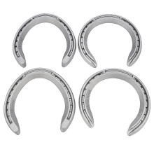 4pcs 5 Horse Equipment Aluminum Alloy Horseshoes 2 Front 2 Rear Farrier Tools For Tournament Play