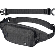 Bauchtasche Grteltasche Hfttasche Sport: Wasserdicht Stylisch Nylon Klein Unisex Schwarz Hip Bum Waist Fanny Pack Fr Outdoor Reise Wandern