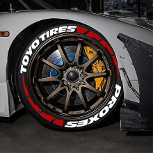 4 Sets Toyo Tires Proxes Tire Lettering Sticker 1.2'' Fit 15''-22'' Rim
